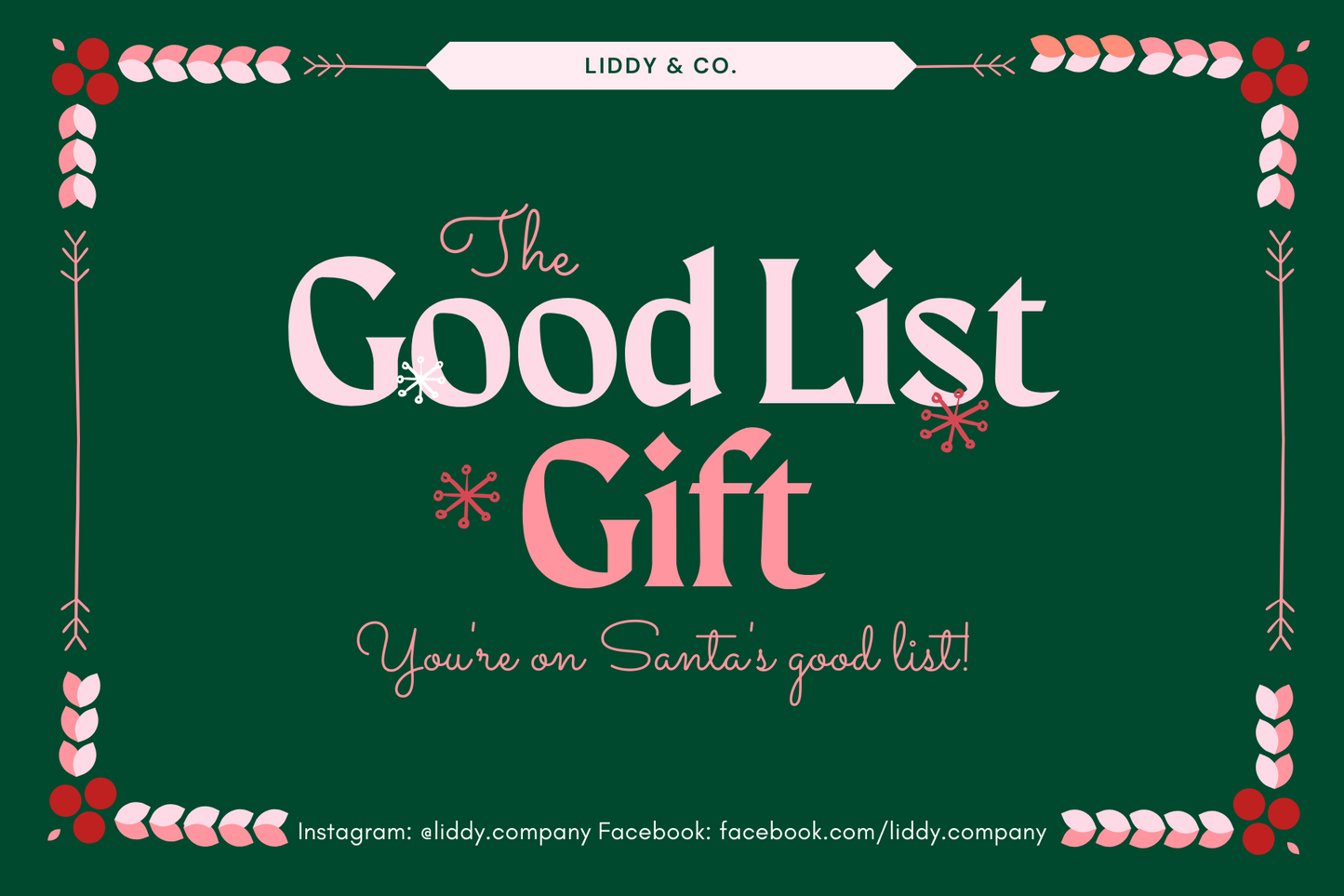 Liddy & Co. Gift Card