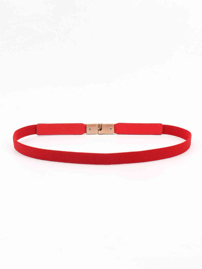 PU Elastic Skinny Belt