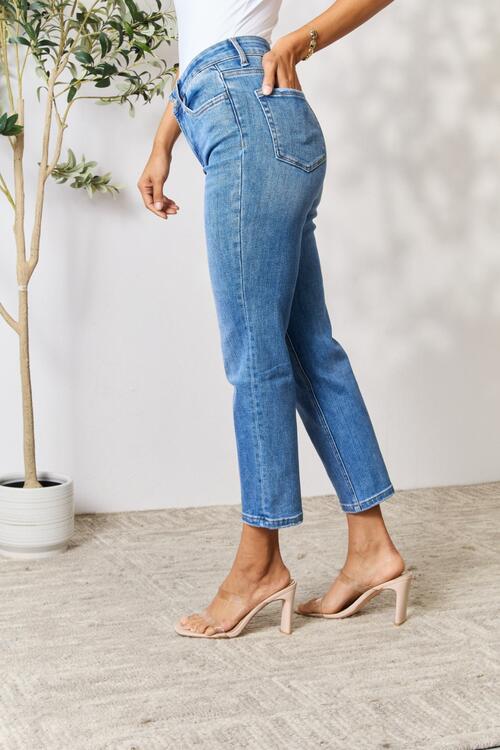 BAYEAS High Waist Straight Jeans