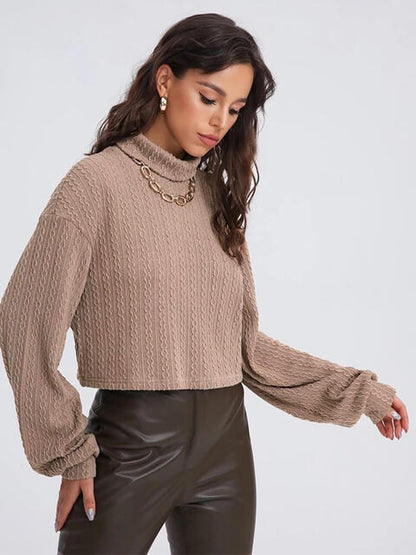 Turtleneck Long Sleeve Top