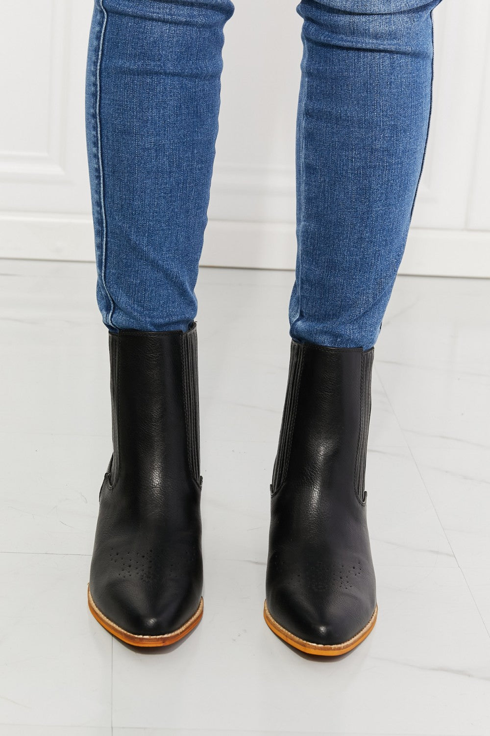 MMShoes Love the Journey Stacked Heel Chelsea Boot