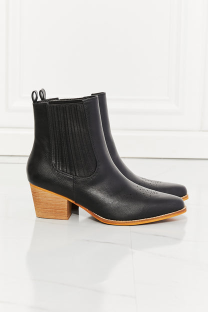 MMShoes Love the Journey Stacked Heel Chelsea Boot