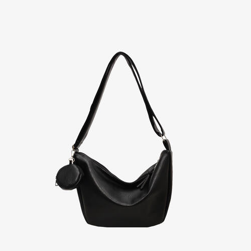 PU Leather Crossbody Bag with Small Purse