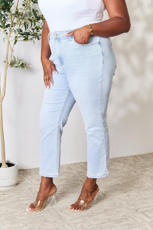 BAYEAS High Waist Straight Jeans