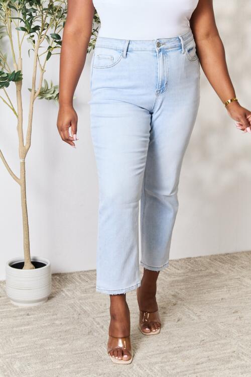 BAYEAS High Waist Straight Jeans