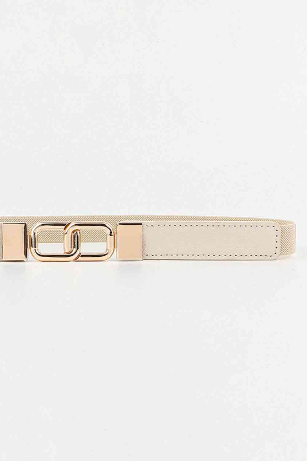 Geometric Double Buckle Elastic Belt