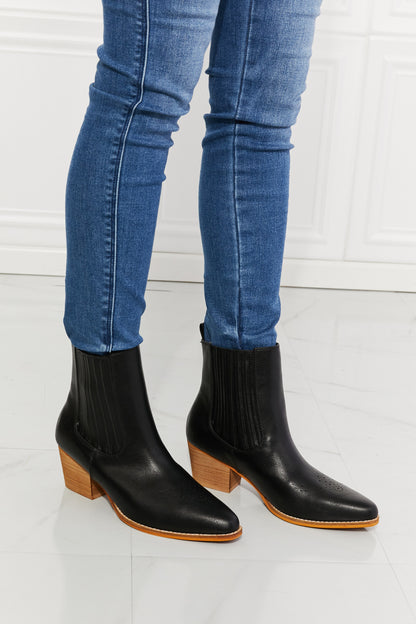 MMShoes Love the Journey Stacked Heel Chelsea Boot