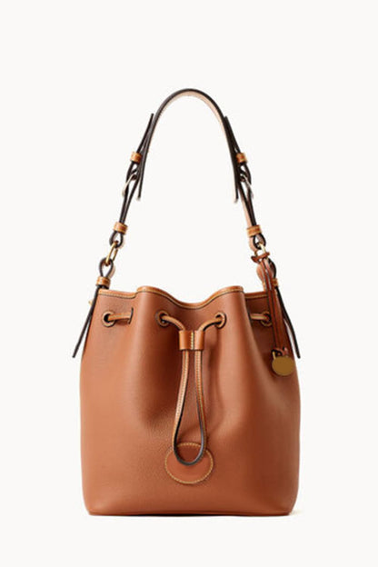 PU Drawstring Bucket Bag