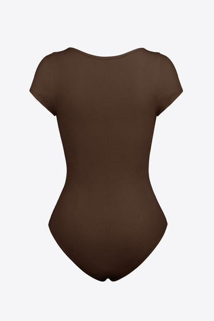 Scoop Neck Short Sleeve Bodysuit