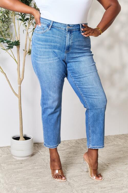 BAYEAS High Waist Straight Jeans